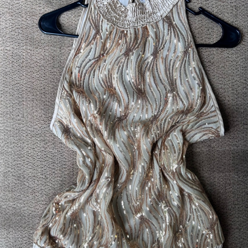 HeartSoul Gold Sequin Top